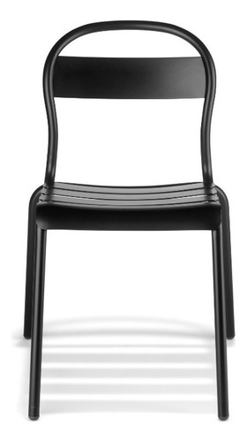 Silla De Aluminio Para Exterior E Interioir Stecca - Colos Color Negro