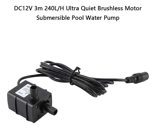 Bomba De Agua Sin Escobillas Dc12v 240l/h, Motor Ultra Silen