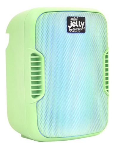 Bocina Fussión, Mini Jelly Colorfull Bluetooth 6 Colores Color Verde Claro