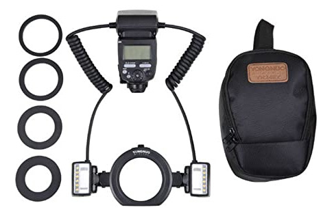 Yongnuo Yn24ex Ttl Macro Flash Speedlite, 2 Cabezales De Fla
