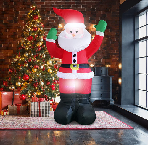 Ce Para Aa Decoração De Natal Papai Noel Inflável Gigante De