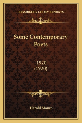 Libro Some Contemporary Poets: 1920 (1920) - Monro, Harold