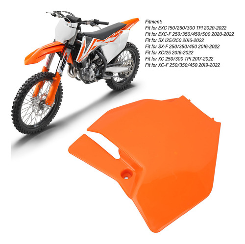 Cubierta De Plástico Para Matrícula Frontal De Motocicleta,
