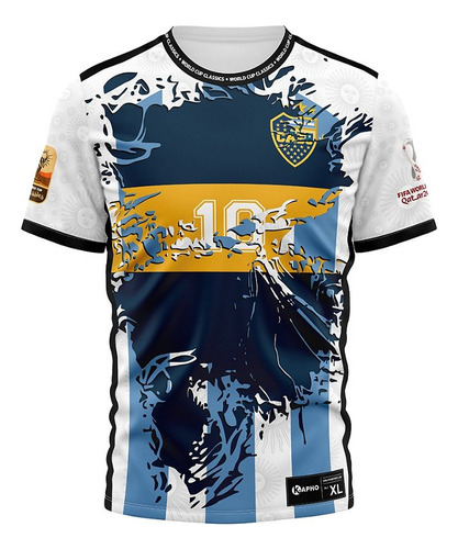 Camiseta Futbol Kapho Boca Jrs Copas Internacionales Adultos