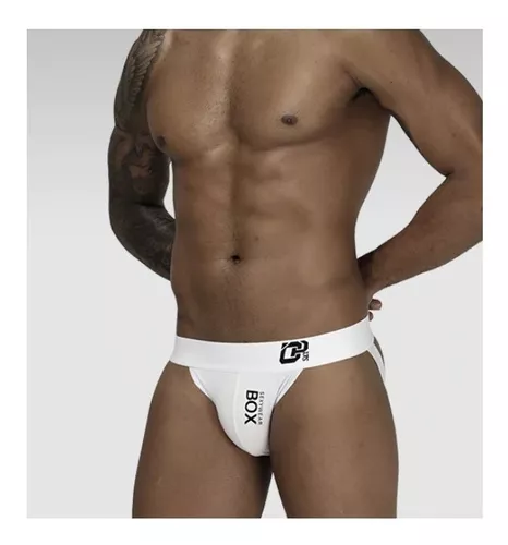 Cueca Tipo Jockstrap Masculino Opaco Box Na Frente Tamanho M