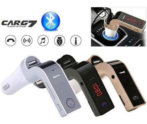 Cargador Transmisor Fm Bluetooth Para Carro Manos Libres