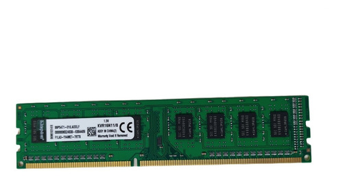 Imagen 2 de 5 de Memoria Ram Valueram 8gb 1x8gb Kingston Kvr16n11/8