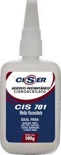 Ciser-pegamento Instantáneo Cianocrilato 100g Cis701  