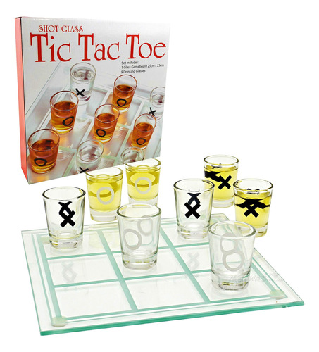 Mattys Toy Stop Tic-tac-toe, Juego De Beber Tres En Una Fil.