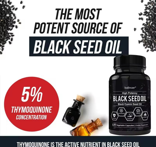 Aceite De Semilla Negra Black Seed Oil 60 Cap Sin Sabor