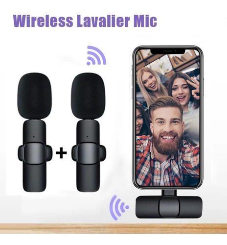 Imagen 3 de 4 de Micrófono Wireless Inalámbrico iPhone Lightning 2,4ghz