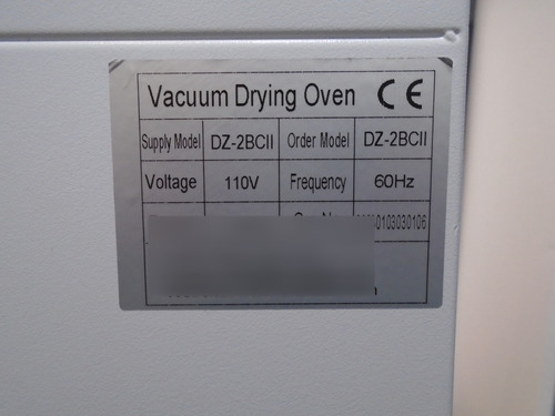 Horno De Secado Al Vacio De 52 L A&e Lab Dz-2bcii