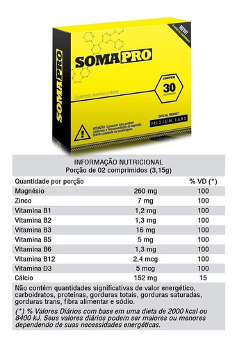 Kit 2 Somapro - 60 Comprimidos - Original - Iridium Labs