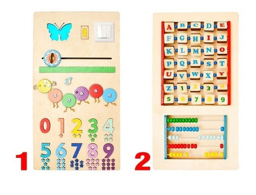 Tablero Didáctico Panel Montessori Personalizado 12 Paneles