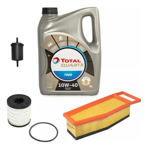 Kit 3 Filtros + Aceite Peugeot 208 (2021) 1.6 Nafta Original