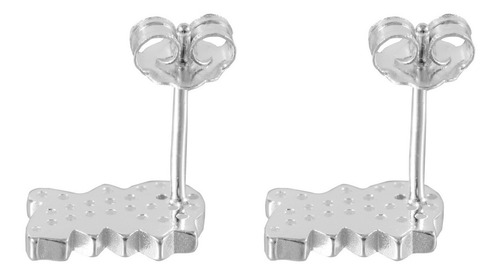 Arete Broquel Dinosaurio 100% Plata Fina 925 Mujer