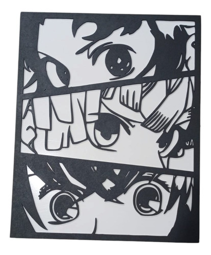 Cuadro Decorativo Tanjiro, Zenitsu E Inosuke - Demon Slayer