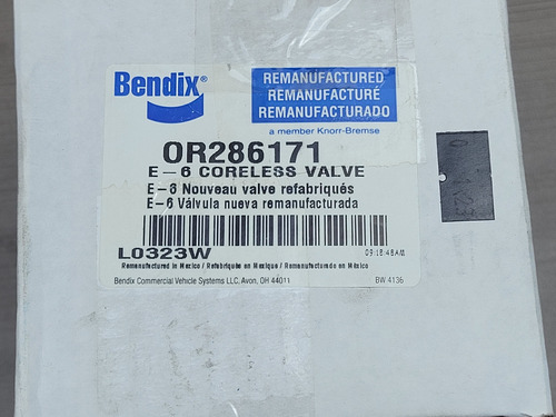 Válvula Freno De Pie E-6 Tipo Bendix 286171n