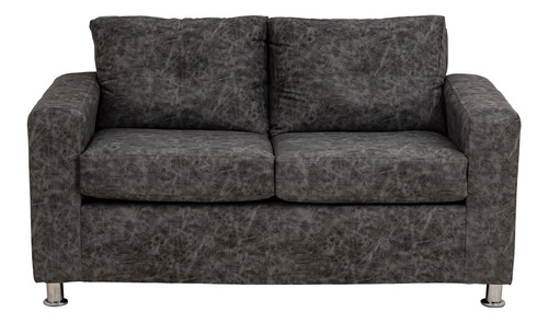 Sofa George 2 Cuerpos Cuero Auris Gris / Muebles América