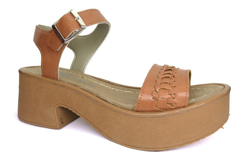 Imagen 2 de 5 de Sandalias Mujer Plataforma Liviana Comoda Taco 6 Cm Moda 465