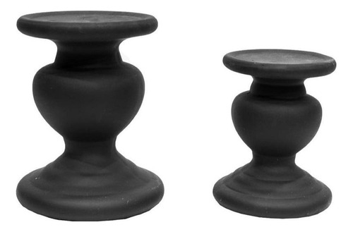 Porta Vela Candelabro Ceramica - Setx2 - Orion