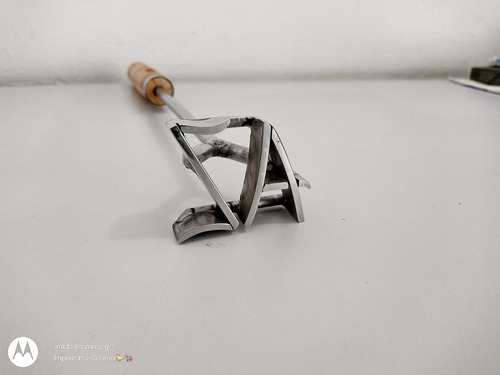 Ferro Marca Em Aço Inox Gado Simples 2 Letras