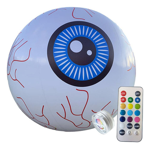 16 '' Led Bola De Praia 7 Cores Brilhante Bola Inflável