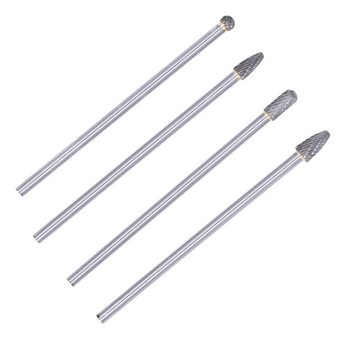 Fresa De Tungsteno, 4 Piezas, Fresa De Carburo