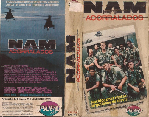 Nam Acorralados Tour Of Duty Vhs Vietnam Belico Guerra