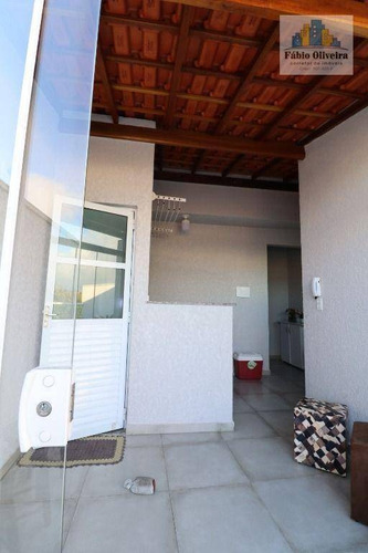 Imagem 15 de 30 de Cobertura Tipo Sem Condomínio Com 2 Dormitórios À Venda, 43 M² Por R$ 320.000 - Jardim Do Estádio - Santo André/sp - Co0109