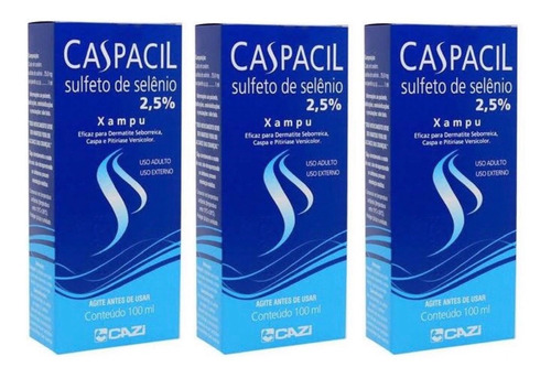 Kit 3 Caspacil Anticaspa Xampu 100ml