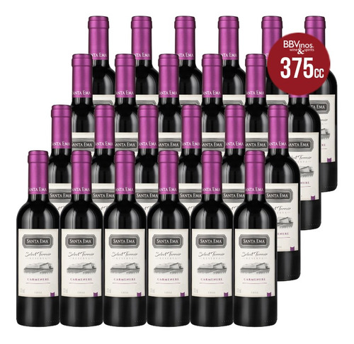 24 Vinos Santa Ema Select Terroir Carmenere 375 Cc