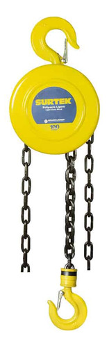 Polipasto Manual 2 Ramales 2 Ton, Cadena 2.5 M Surtek Polac3