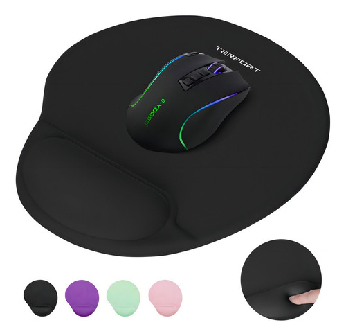 Mouse Pad Ergonomico Con Soporte Muñeca De Gel Silicon