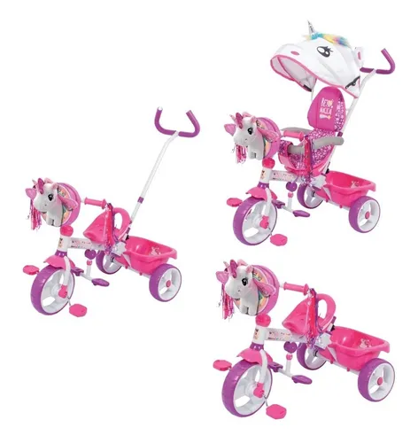 Triciclo apache 3 online en 1 de niña