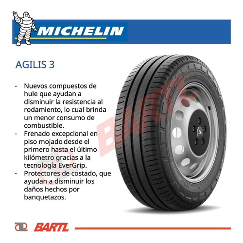 Cubierta 205/75/16 Carga Michelin Agilis 3