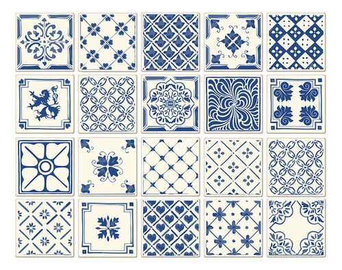 20 Pegatinas Impermeables Para Azulejos, Decoración De Cocin