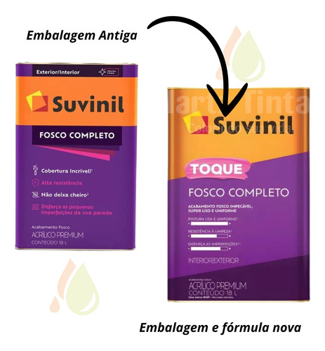 Tinta Parede Suvinil Fosco Completo Cor Preto 16 Litros
