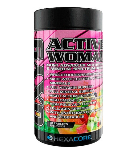 Oxy 9 Active Woman Hexacore Multivitaminico 90 Tabletas.