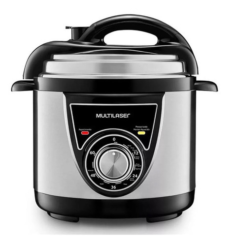 Panela De Pressão Elétrica 4 Litros Multilaser Cor Inox/Preto 220V