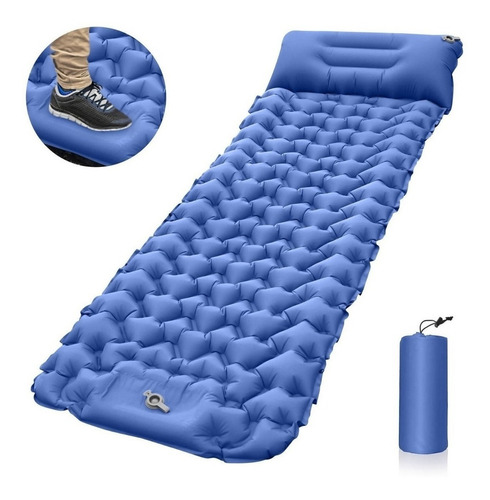 Colchoneta Inflable Ultraligera De Inflado Fácil P/acampar