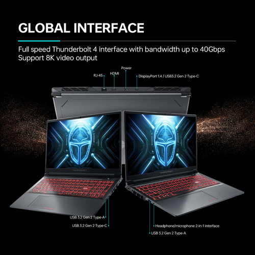 Laptop Para Juegos Thunderobot Radiant 15 Pantalla Qhd De