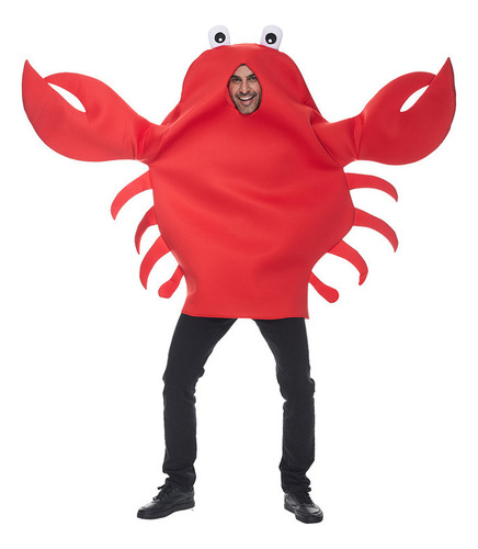 Trajes Engraçados Para Festa Sea Life Red Crab Halloween