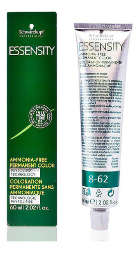 Schwarzkopf Professional Tinte para el cabello Essensity 8-62, rubio claro y castaño ahumado, 60 ml