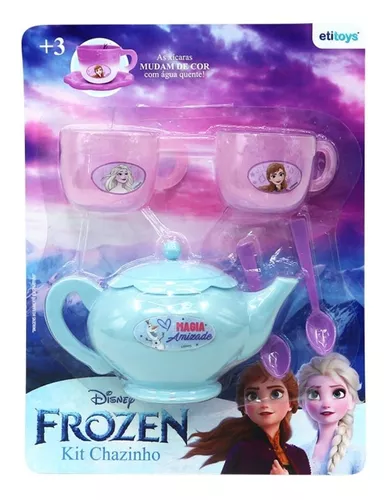 Jogo De Cha Infantil 5 Pecas Kit Chá Etitoys Disney Frozen