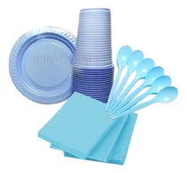 Comprar Kit Cumple 60 Servilletas 50 Platos 50 Vasos Y 50 Cubiertos