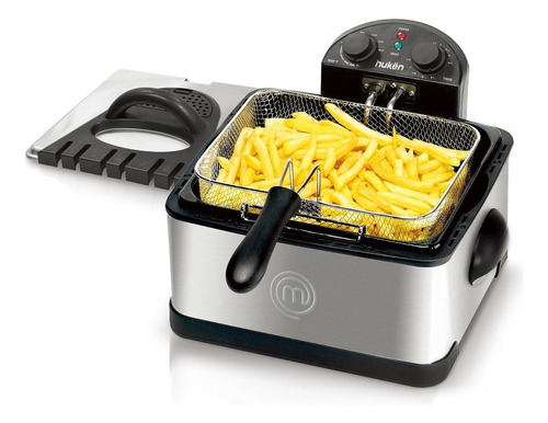 Freidora Aceite Masterchef Mk-df-4ss 4 Lt Doble Canasta 110v