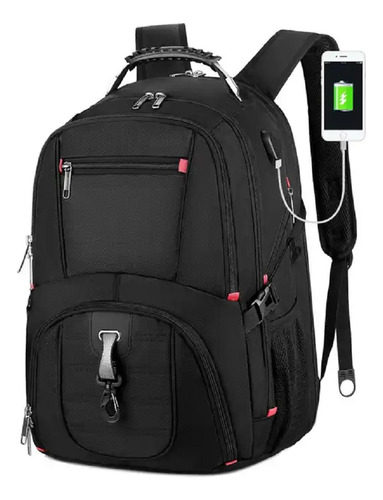 Mochila Multifuncion Porta Laptop 17  50 L Puerto Usb