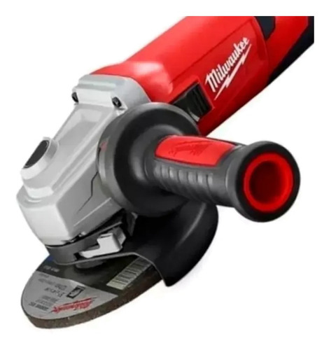 Imagen 2 de 2 de Amoladora angular Milwaukee 6117-59A de 50 Hz roja 1550 W 220 V