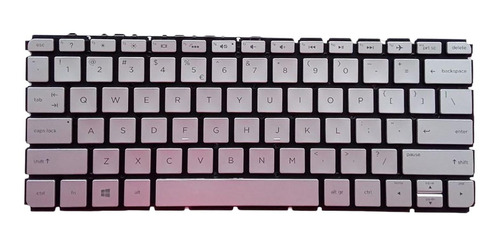 Teclado De Repuesto Para Portátil, Plateado, Compatible Con